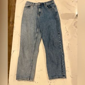 Abercrombie & Fitch the Mom Jean high rise 2 tone 27S